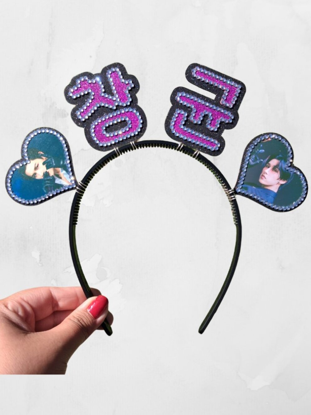 I.M Monsta X Headband Concert Name Banner Custom Rhinestone Changkyun Nexus NEW
